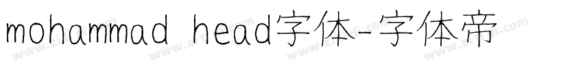 mohammad head字体字体转换